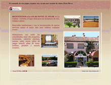 Tablet Screenshot of hotelelpilar.com